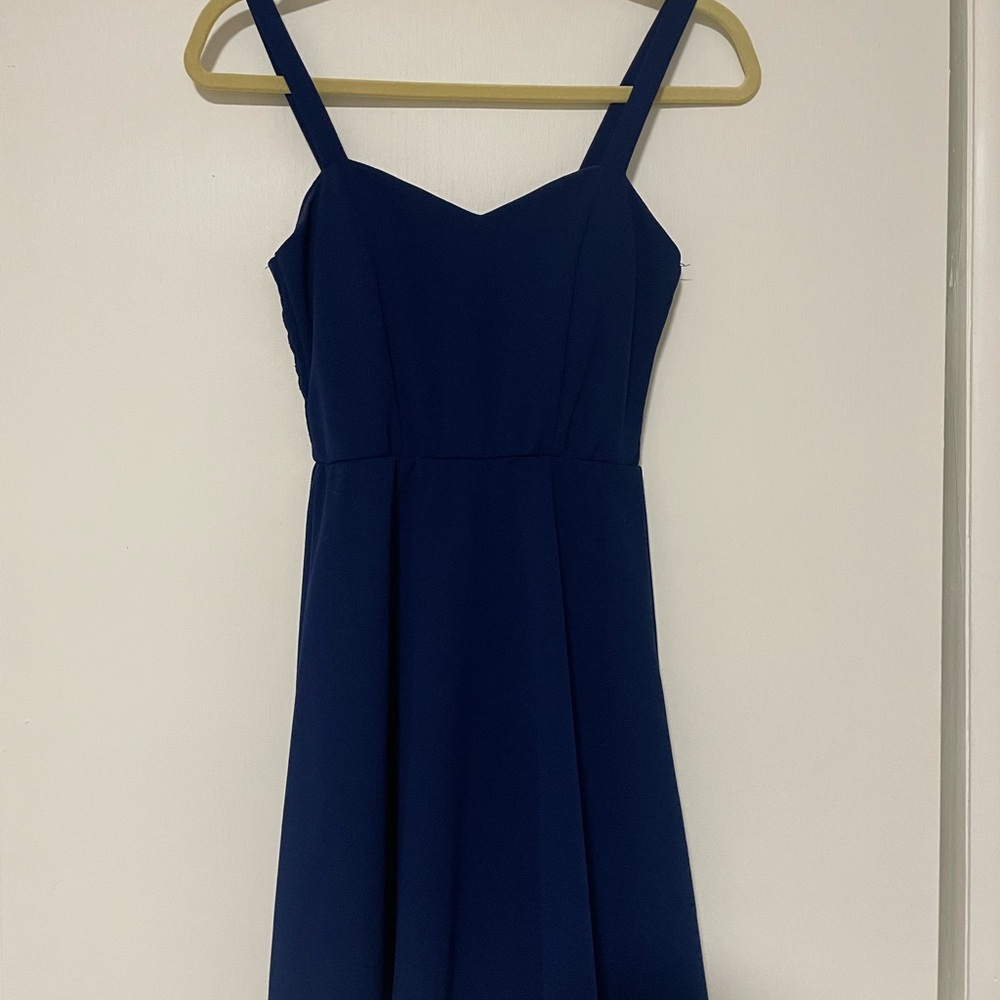 Elegant Navy Blue Dress
